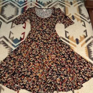 LuLaRoe size small fit and flare dress